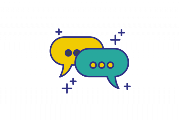 Speech bubbles illustration